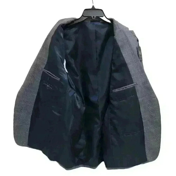 NWT Club Room Men's Two Button Plaid Blazer/Sport Jacket - Size 46R - Picture 3 of 6